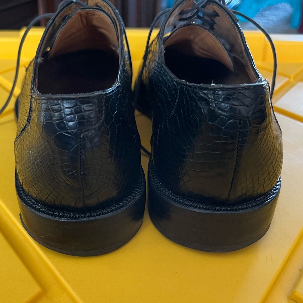 Mezlan Black Genuine Alligator Oxfords - Picture 4 of 12